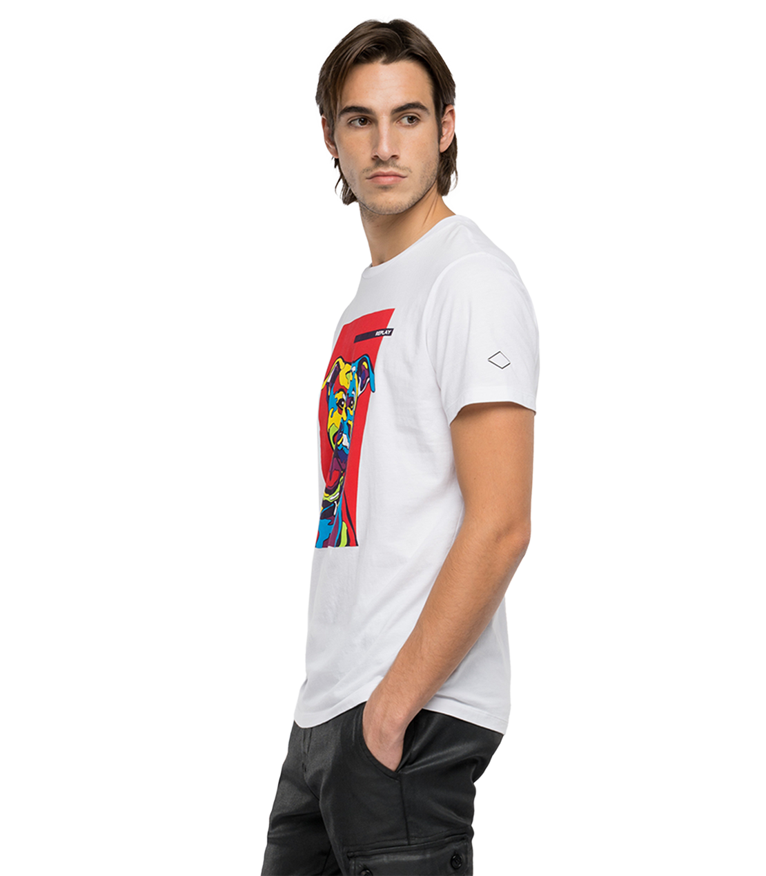 ベーシックジャージー DogプリントTシャツ 詳細画像 ホワイト 2